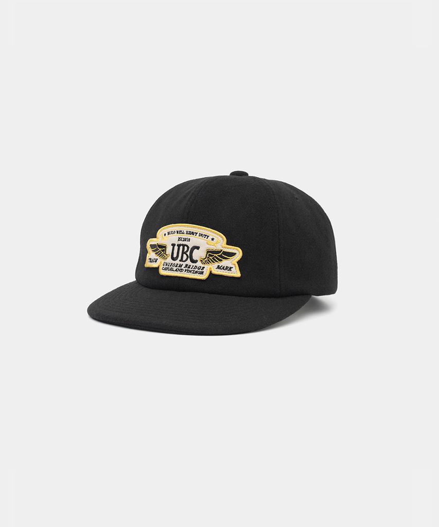 UNIFORM BRIDGE Ubc Patch Wool Ball Cap Black