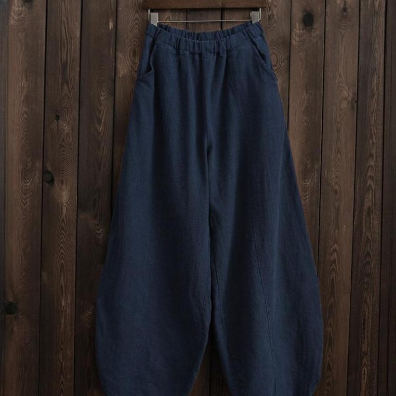 Women's Fashion Casual Solid Color Print Pants & Capris