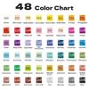 FDS Oil Pastel 48 Color Set - Soft, Smooth Drawing, Non-Toxic, Ideal for Art, Coloring, Kids