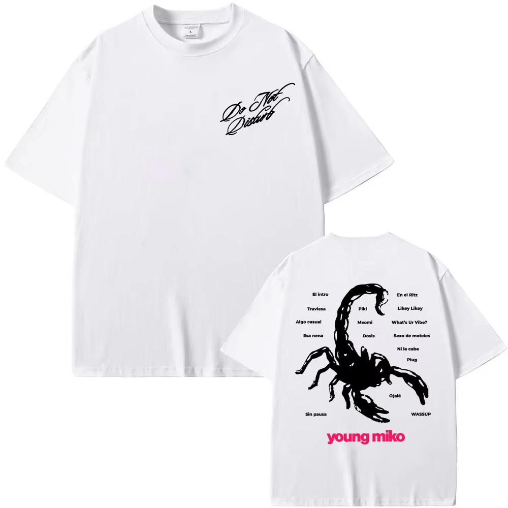 Sängerin Young Miko Do Not Disturb Aufdruck T-Shirt Herren Damen Mode Hip Hop Pop Musik T-Shirts Sommer Kurzarm Freizeit T-Shirt