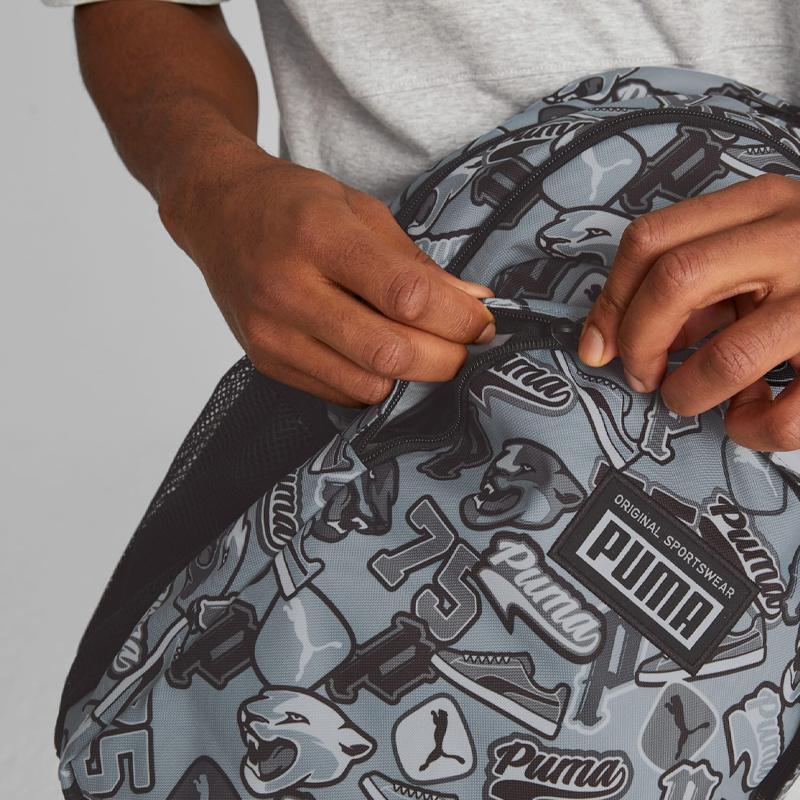 New PUMA Fabric Backpack Regular Unisex Light Gray 079133-10
