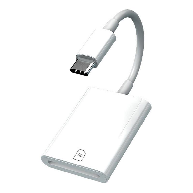 

Универсальный адаптер для чтения карт памяти типа C, USB C к кардридеру для мобильного телефона, планшета, портативный кардридер для просмотра фотографий с камеры 1 белый