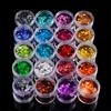 24g/Box Holographic Nail Art Glitter Hexagon Sequins Decorations Flakes Colorful Chunky Color Laser Sequins For DIY Epoxy Resin