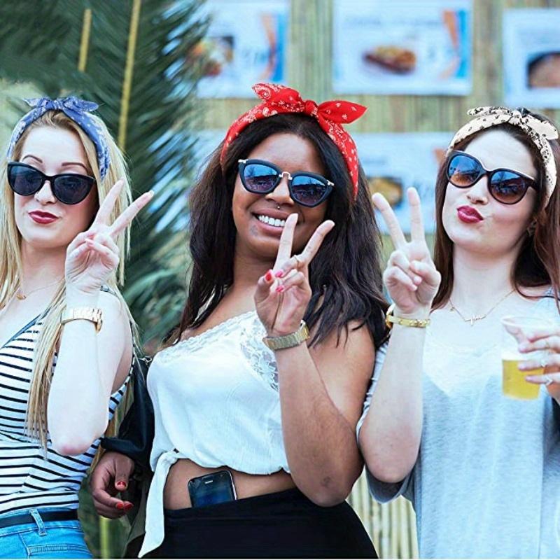 Boho Floral Print Headbands Bow Wide Brimmed Head Hoop For Women Vintage Elegant Headwear Cross Knot Hair Hoop For Vocation