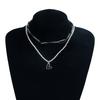 Y2k Necklace Adjustable Heart Pendant Necklace Collarbone Chain Fashionable Light Luxury Jewelry For Daily Wear Evening Events