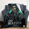 1 Stück Die Matrix Flanell-Kuscheldecke - HD-Druck Leicht Weich Warm Ganzjahresdecke für Sofa, Bett, Reisen, Camping 002