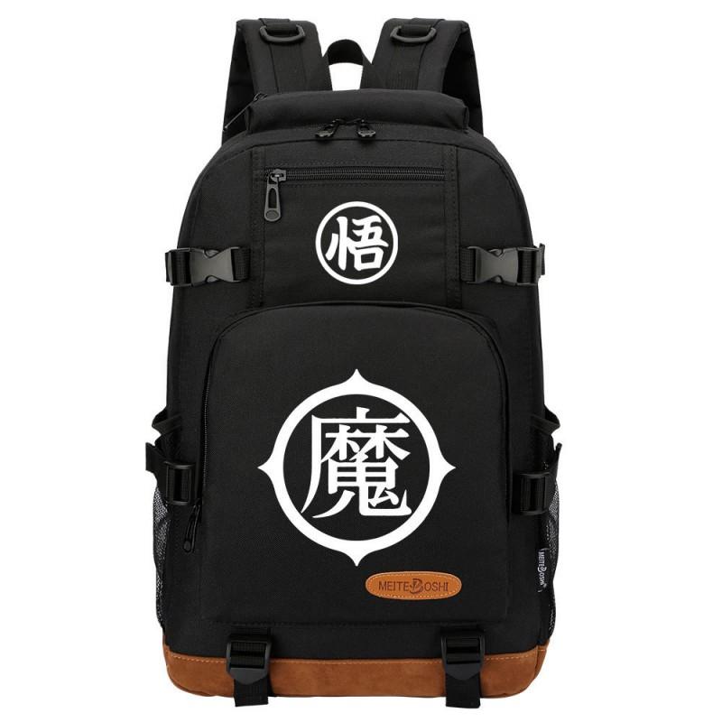 Dragon Ball Print Oxford Backpack School College Travel Lightweight Dual-Strap Laptop Bag Unisex 20L Capacity