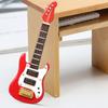 Mini Guitar Non-Fading Decoration Wooden Simulation Guitar Scene Accessories for Dollhouse Scene