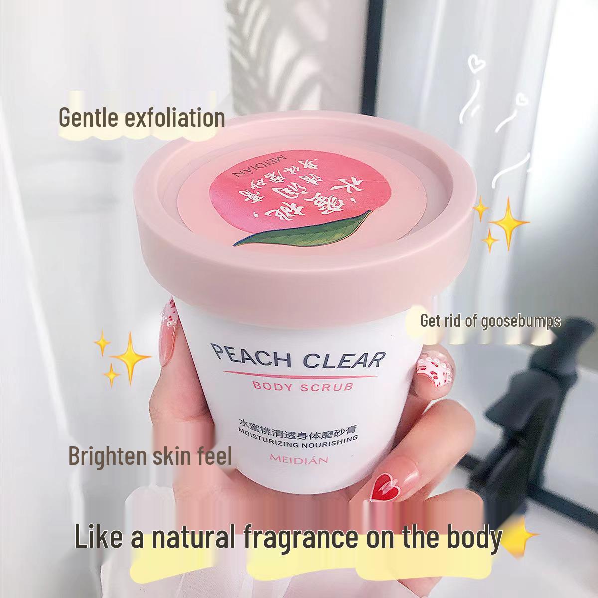 

Charming Point Peach Exfoliating Body Scrub for Smooth & Refreshing Deep Cleansing