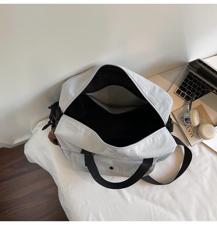 2025 Korean Style Color Block Patchwork Shoulder Bag: High-End, Large Capacity, Versatile, Single Shoulder & Crossbody Option