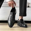 2025 Brand design men's derby shoes Moccasins men's loafers thick soled casual men's social formal shoes