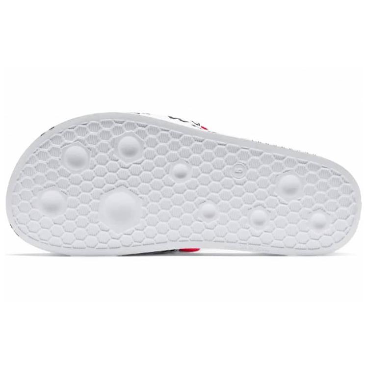 Puma Womens Leadcat Graphic Slide (women's Sizes) Puma White / Puma Black / Coral Slide Slippers 366803 01