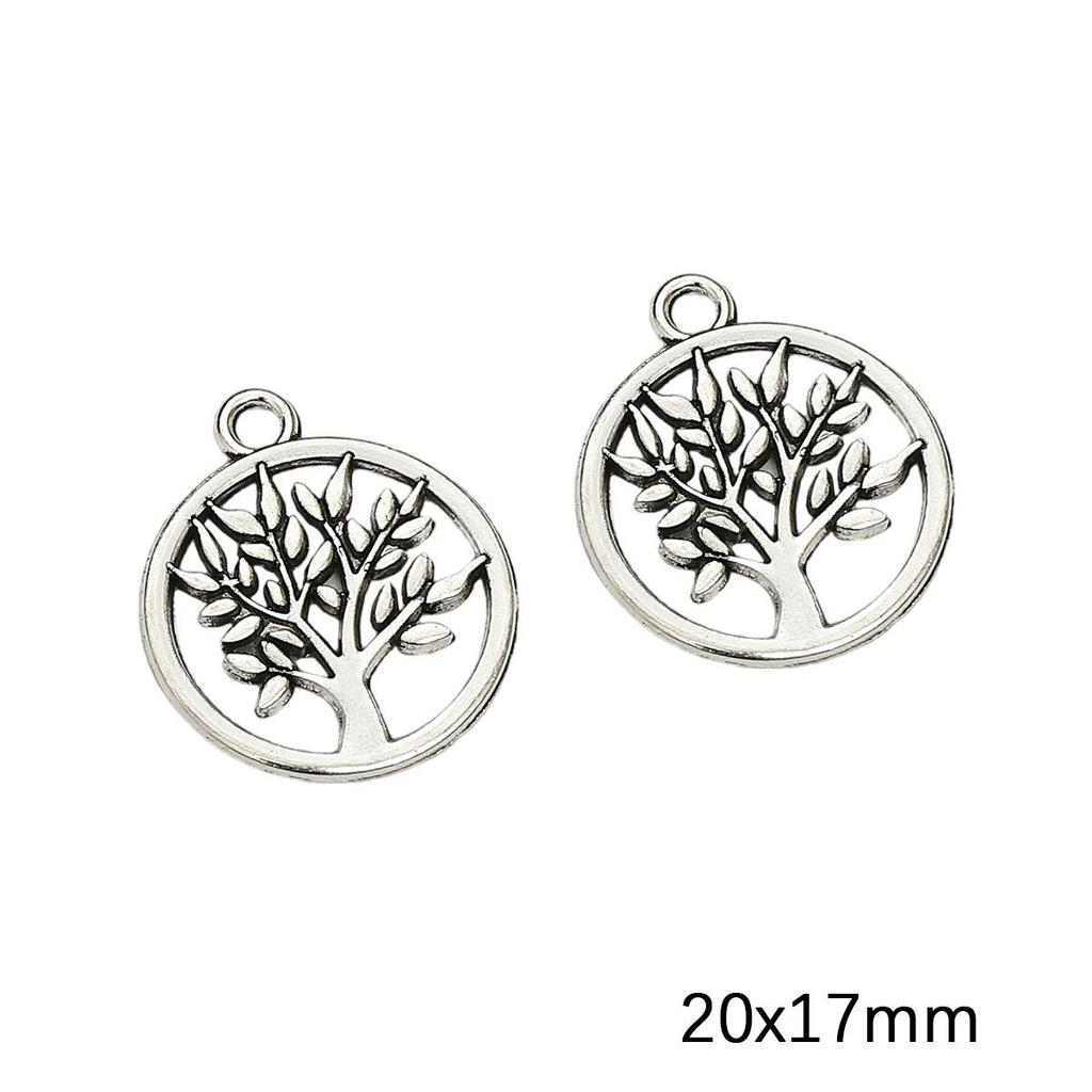 Antique Silver Moon Pentagram Pendant for DIY Jewelry Making