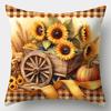 Blue Summer - Style PillowcaseBedroom Living Room Sofa Home Decor Polyester Cushion Cover with Zipper