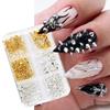 Appro150pcs/box 1.5-3mm Nail Charm Gold Silver Rivet Nail Decoration Nail Rhinestone  Wedding Design