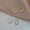 925 Silver U-Shaped Earrings For Women Engagement Wedding Luxury High Quality Elegant Jewelry Trend Money 925