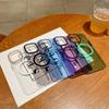 Luxury High-quality Magnetic Suction Wireless Charging HD Through-solid Color Phone Case Suitable for iPhone 14 13 12 11 Pro Max Anti-fall Cases