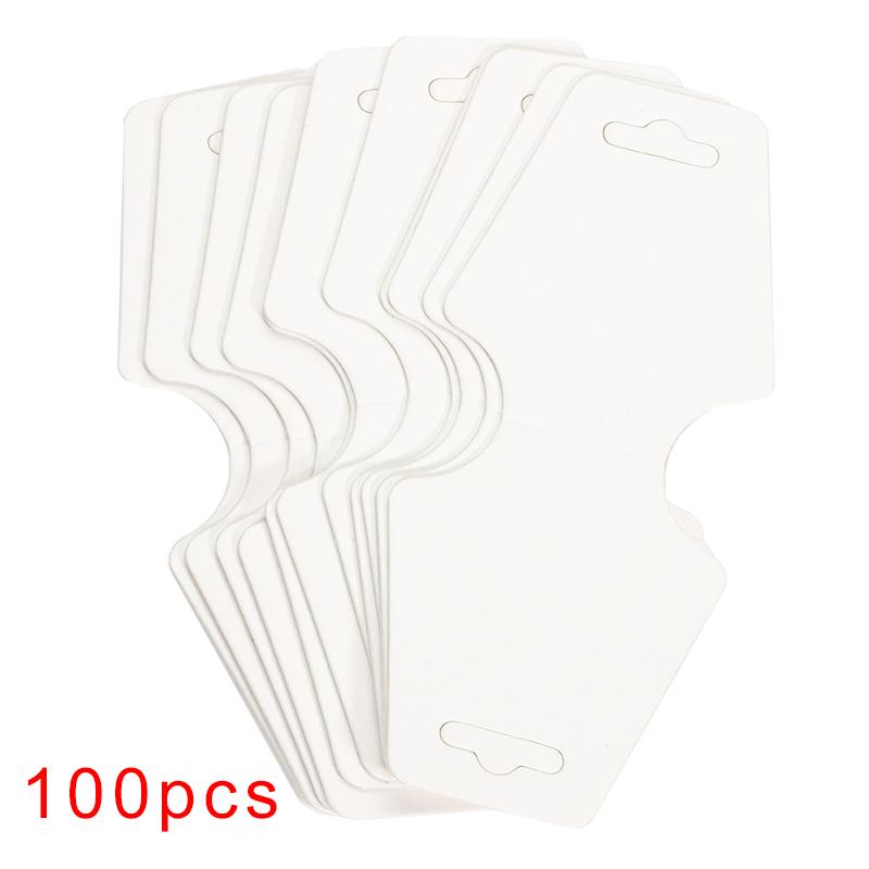 100PCS Fold Tag Set Jewelry Hang Tag Display Card for Necklace Bracelets Bangle Price Board Packaging Folding Card Wholesale ZYF