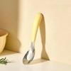 BPA Free Stainless Steel Baby Feeding Spoon Creative Flat Bottom Scoop Easy To Clean for Home Infant Feeding Use