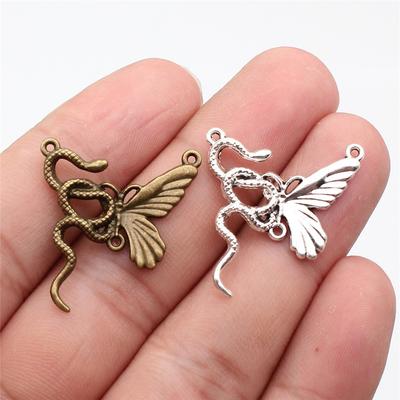 Butterfly Bee Bird Connectors Nature Themed Antique Bronze Zinc Alloy Jewelry Making Assembly Parts DIY Connect Parts