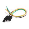 4 Pins Trailer Plug Wiring Connector Towing Light Plug Socket Kit TM8010