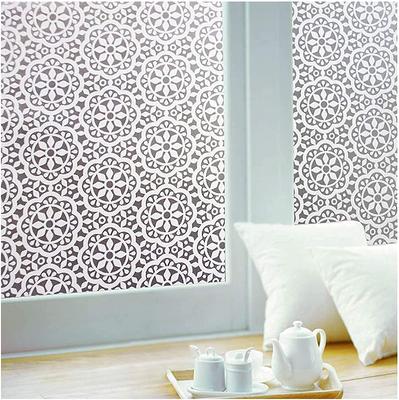 Matte Frosted Decorative Window Film Privacy UV Protection Stained Glass Vinyl for Home Static Cling Self Adhesive Film