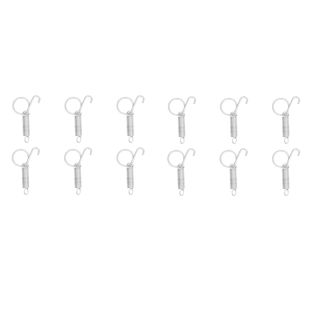 20 SZTUK Haczyk Sprężynowy do Drzwiczek Klatki Metalowy Haczyk Zatrzaskowy Sprężynowy Palcowy do Mocowania Drzwiczek Klatki dla Królika Zwierzęcia Domowego Sprzęt Rolniczy