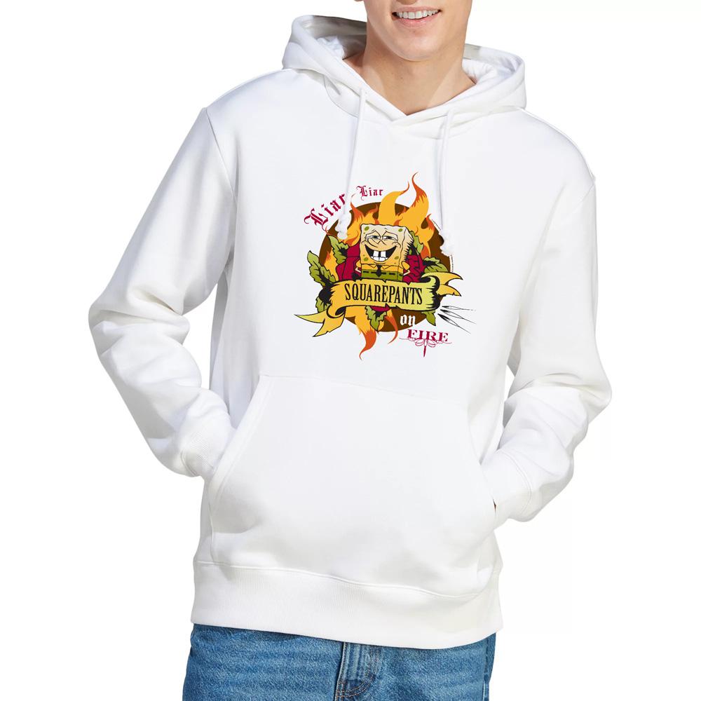 SpongeBob SquarePants Mens Liar Liar Pants On Fire Hoodie