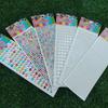 Round Shape 3D Gem Stickers Colorful Design Rhinestone Stickers Diamond Stickers  for Party Makeup