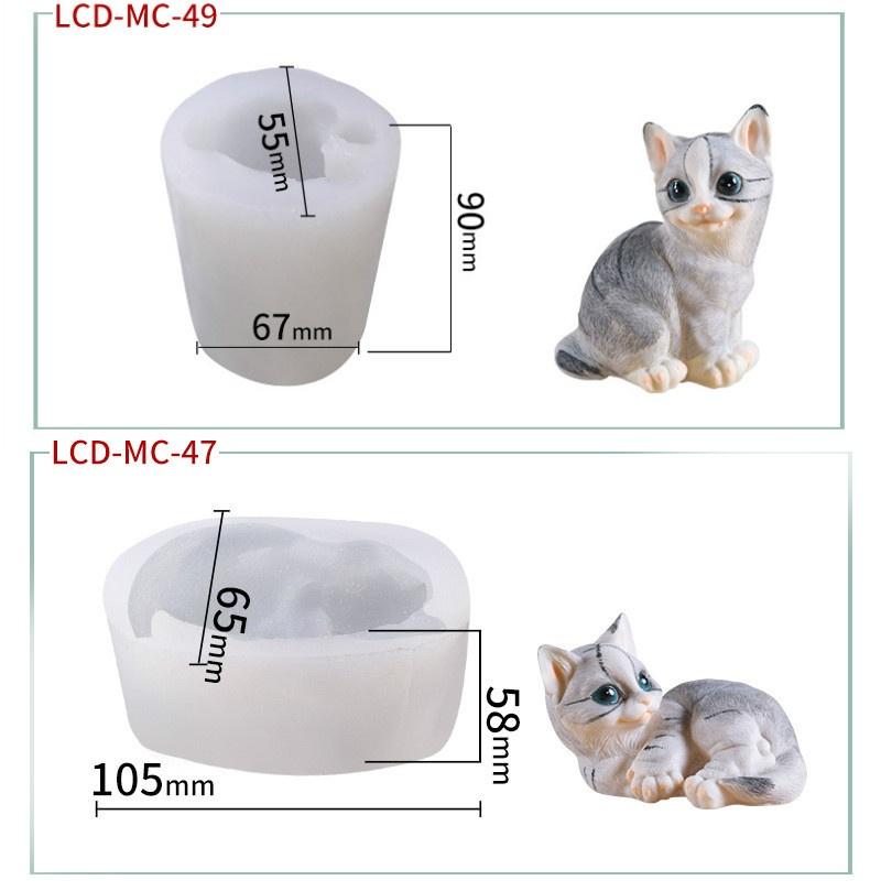 Cat Silicone Mold Ice Cream Ice Cream Silicone Mold Mousse Cake Silicone Mold Animal Simulation Mold