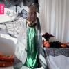 Halloween Adult Costume Mythical Siren Cosplay Medusa Snakehead Cloak Dress