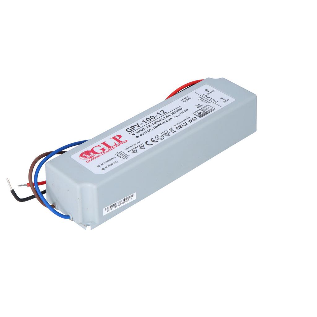 GLP LED Power Supply 12V, 8A, 100W