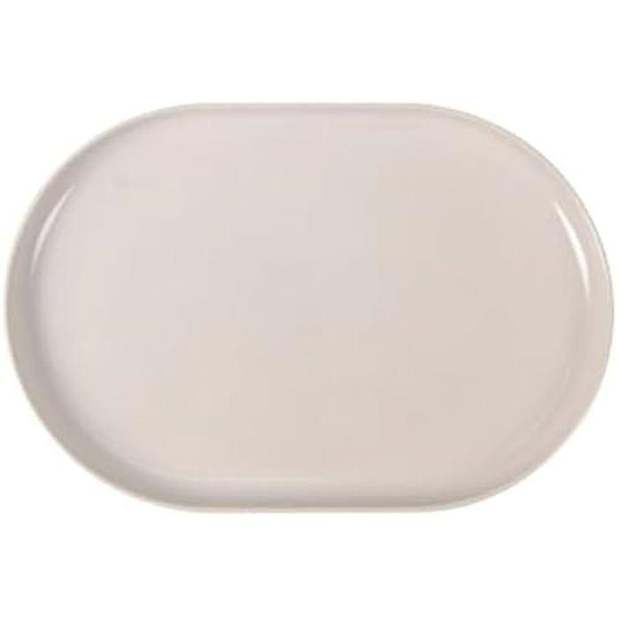 Plateau à goûter ovale - La Mediterránea - Ivory - 30 x 20 x 2,5 cm