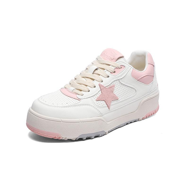 

Star board shoes women s 2025 spring new retro old trend women s shoes genuine leather thick-soled versatile breathable little white shoes 40