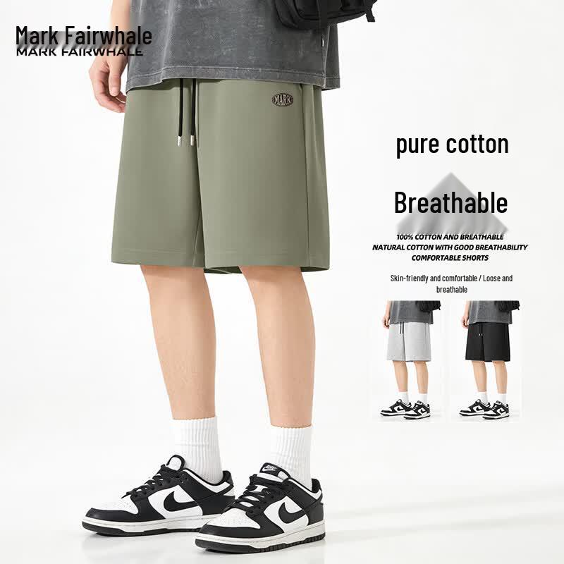 Mark Fairwhale Men s Casual Cotton Summer Shorts 3XL