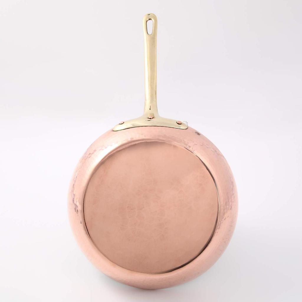 Asakusa Miedź Srebro Miedziana patelnia 26 cm Miedziana patelnia wykonana przez rzemieślnika z 40-letnim doświadczeniem Made in Japan Mr. Hoshino,