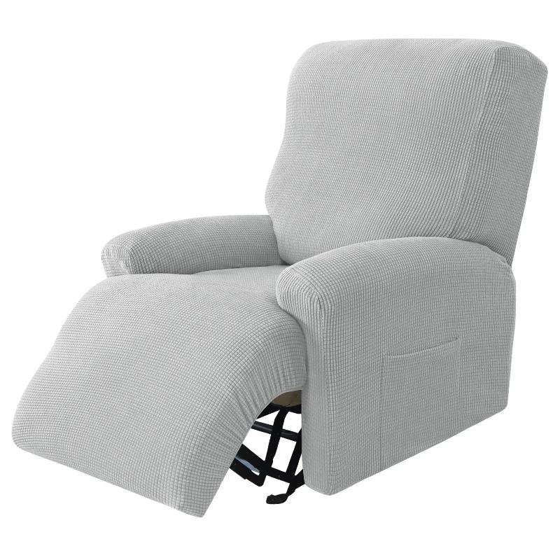 1 Seater Split Recliner Sofa Cover Polar Fleece Single Reclining Chair Covers Relax Home Armchair Covers for Living Room