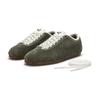 Puma Tackle Retro Style Embossed Logo Color Block Round Toe Thin Sole Comfortable Soft Casual Shoes Unisex sneakers Dark-Green 410085-01