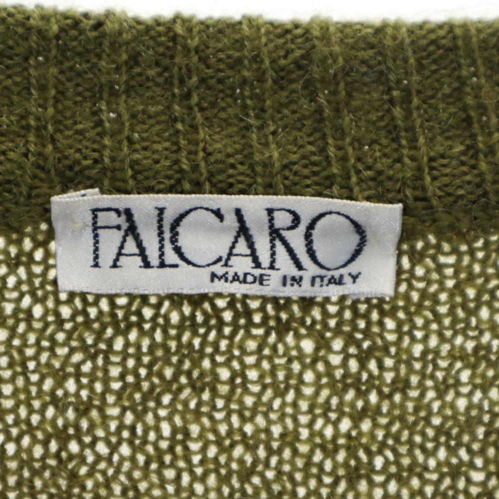 FAICARO 80s 90s Made in Italy Wool Blend Old Long sleeve sweater 48 knit Men's Used