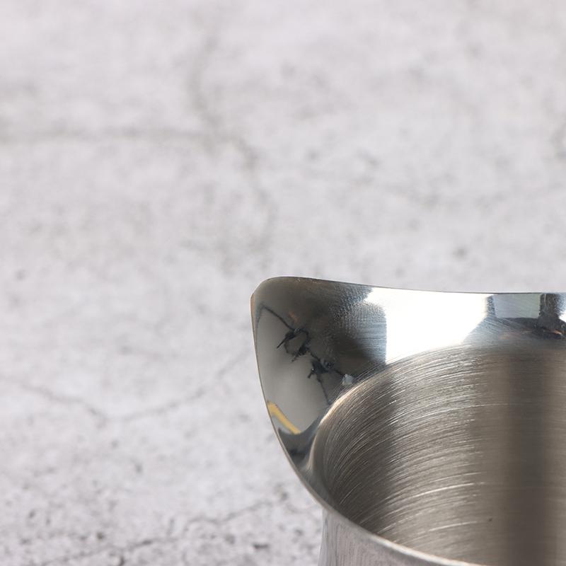 Edelstahl Kaffeemilch Aufschäumkrug Milchkännchen Taillenform Aufschäumer Tasse