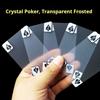 Transparent Frosted White Pvc Plastic Playing Cards Waterproof Durable Poker Cards For Casino Party Game Adults