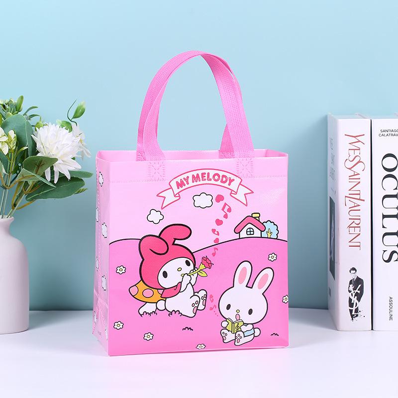 Cross-Border Explosion Sanrio Cartoon Student Tote Bag, Creative Non-Woven Shopping Bag