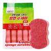 Comet Esfregões Esponja com Bolhas Dupla Face Sem Riscos Rosa – Conjunto de 10 Peças, Limpeza Suave da Cozinha