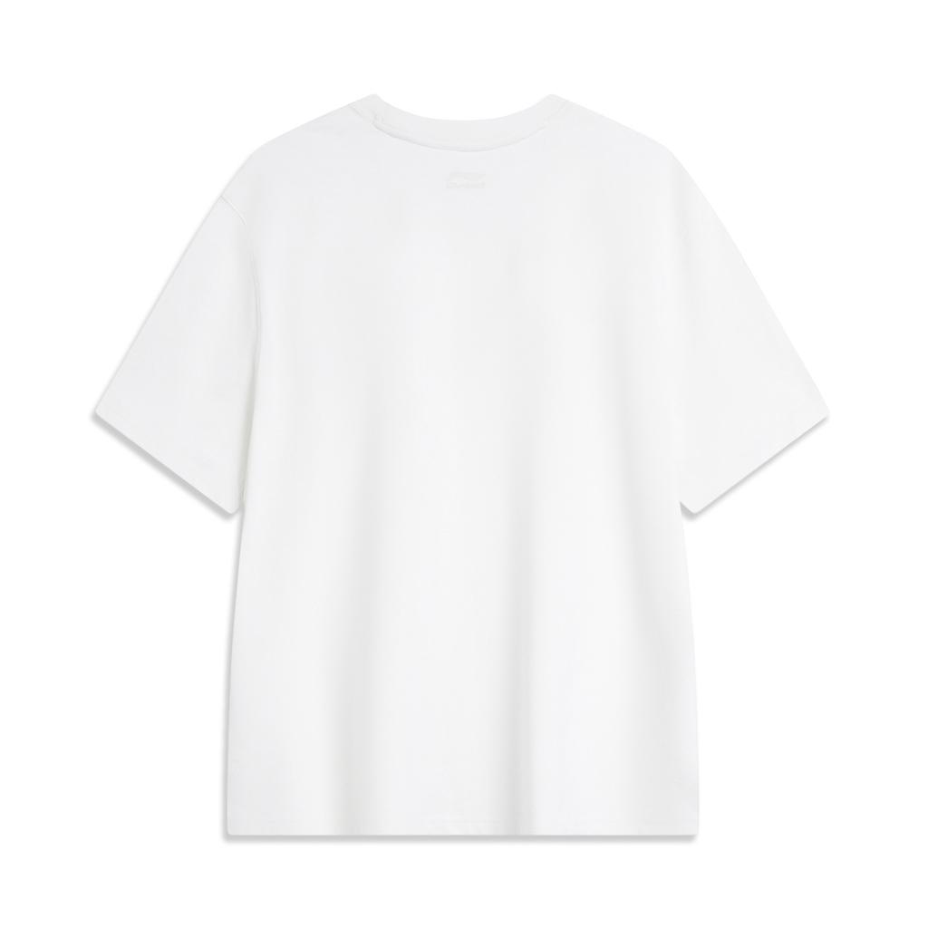Li-Ning Li Ning Weekend Youth Sports Fashion Collection T Shirt Unisex Ivory AHSU689-3