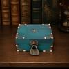 Wooden Vintage Jewelry Box Exquisite Finish Treasure Chest Box  Collectibles Display