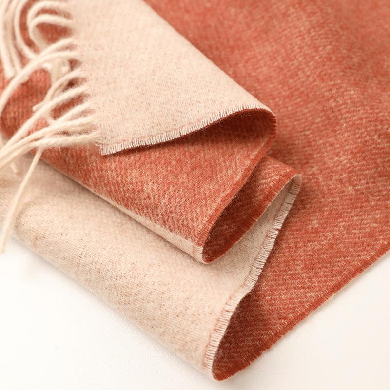 

Plain cashmere unisex double-sided jacquard warm women s scarf winter thickened long twill scarf темно-зелений колір