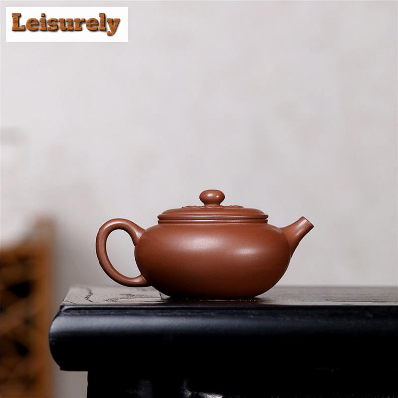 140ml Estetické Yixing Kanvičky z Fialovej Hliny Slávni Umelci Ručne Vyrábaná Krása Hrnček Surová Ruda Fialová Blato Kanvica Zisha Čajová Súprava Potreby