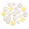 LOULEUR 10pcs Stainless Steel Metal Heart Shape Connectors For Bracelets Pendants Blank Diy Charms Jewelry Makings Findings