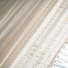 Rod Pocket Beige Curtain Crochet Hollow Tassel Blackout Bedroom Kitchen Living Room Window Curtains for Home Decor, 1pc