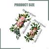 2 Pieces Artificial Flower Swag Floral Backdrop Rustic Hanging Handmade Silk Flowers Wedding Arch